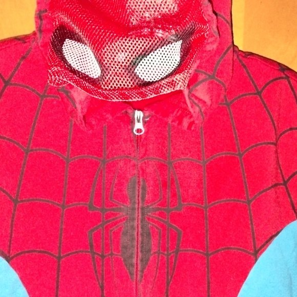 Authentic MARVEL Gear~Spiderman Character Hoodie w Mask~Youth 14/16~Nice!>> - Picture 1 of 9